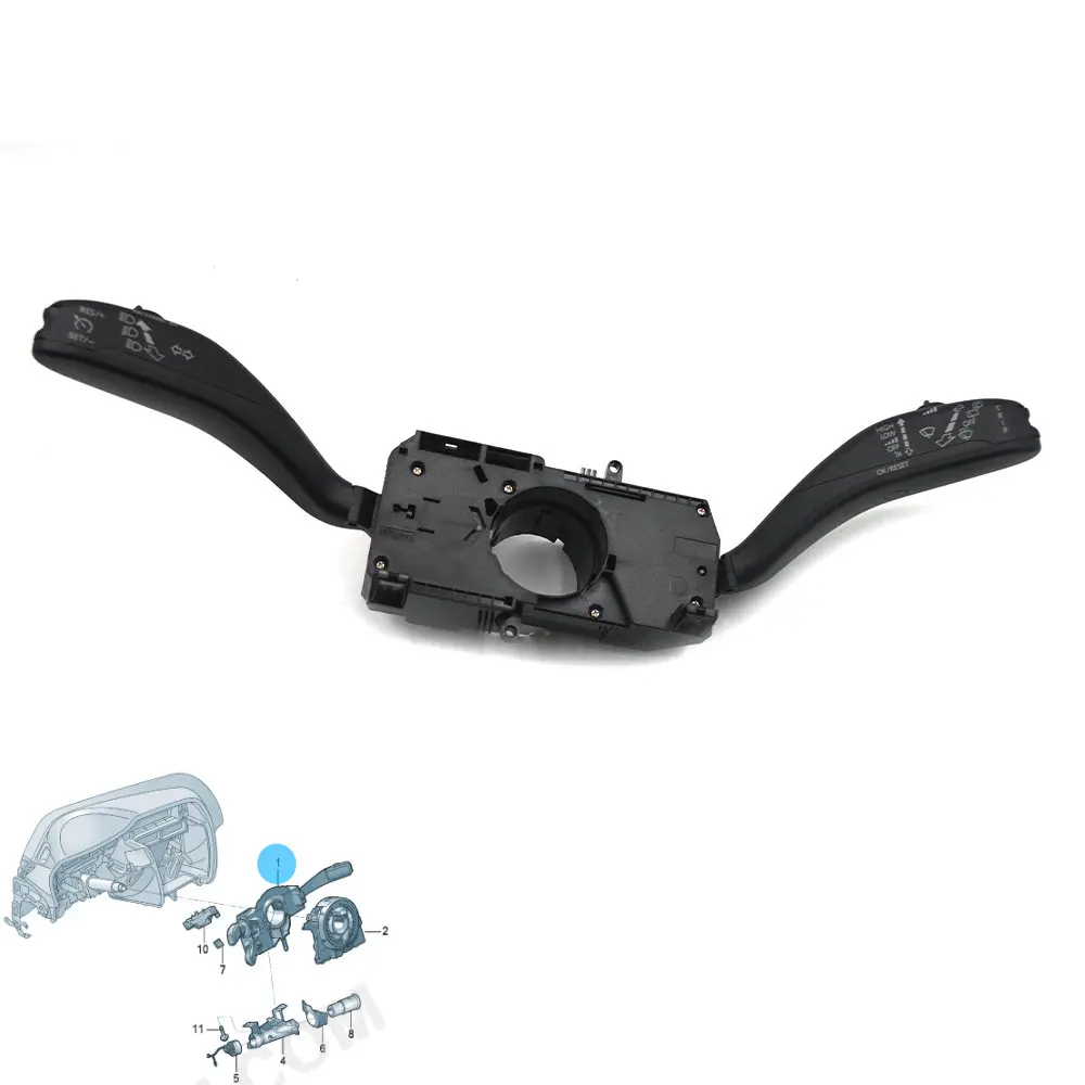 

For Skoda 2008-2015 Fabia steering column combination switch steering wheel handle assembly 6RD 953 503 M 6RD953503M