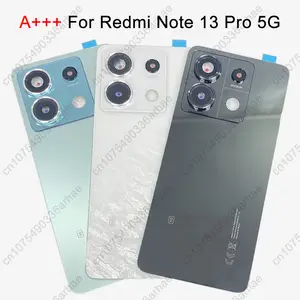 Bilashmart Note 13Pro Back Glass Cover Xiaomi Redmi Note 13 Pro 5G Back Battery Cover Replacement Rear Door Housing Panel Battery Cover