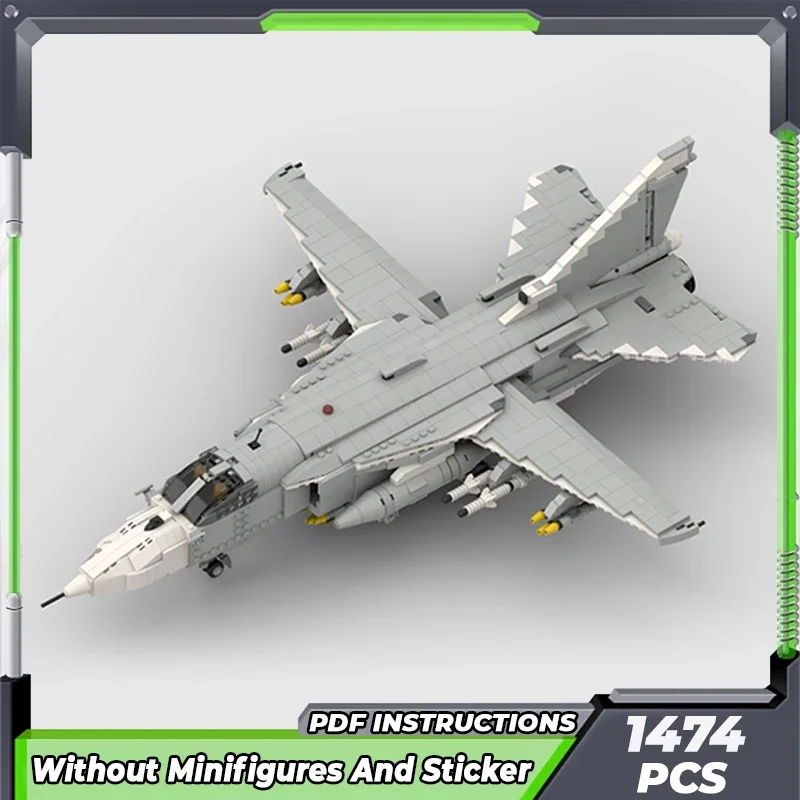 Moc Briques de Construction Militaire Sukhoi Su-24 Échelle 1:34 Technologie De html décennie s Modulaires Cadeaux Jouets Pour Enfants DIY Ensembles Assemblage