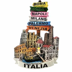 Italia magneti frigo Roma Torino Napoli Milano Venezia Travel Memorial adesivi magnetici per frigorifero regalo