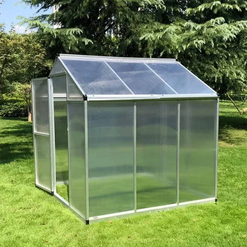 Custom Agricultural Equipment Aluminum Frame PC Garden Greenhouses Hydroponic System Tomato Greenhouse