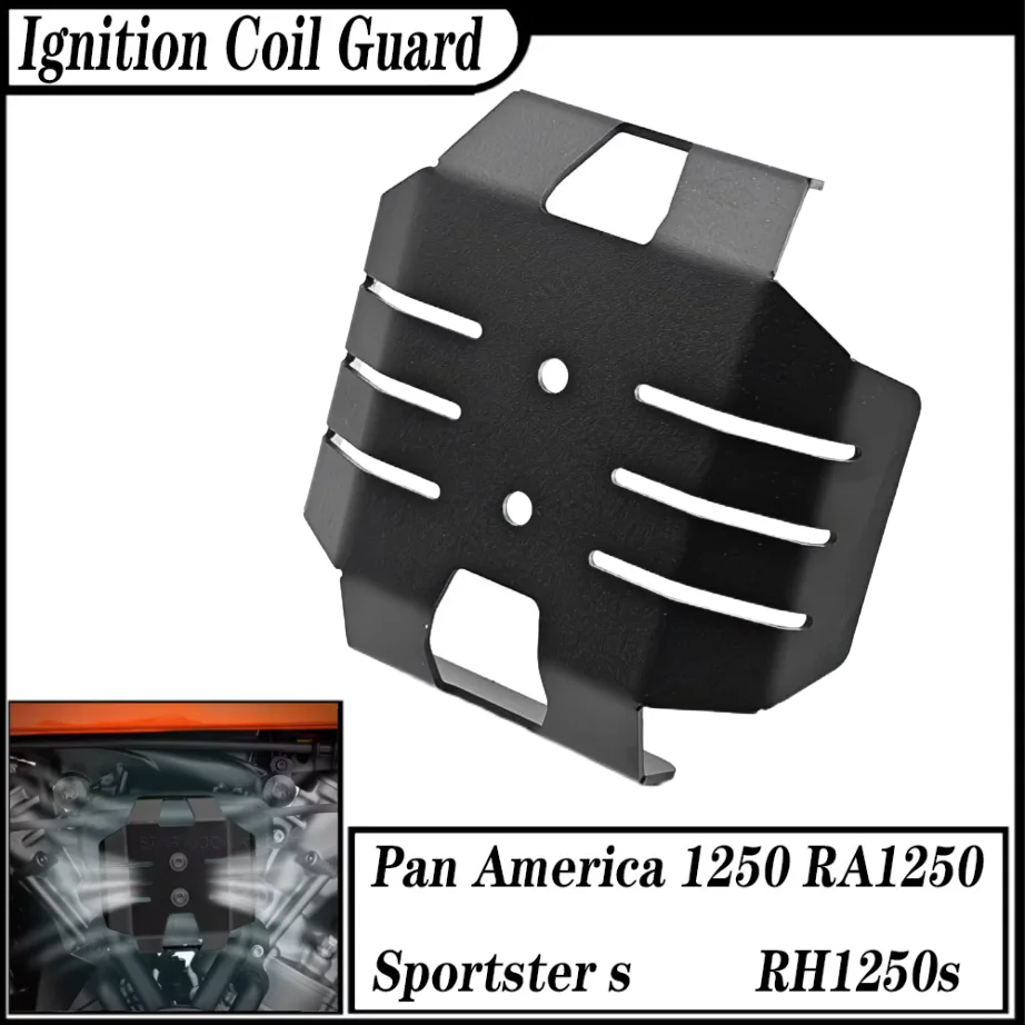 For HARLEY Pan America 1250 RA1250 Sportster S RH1250S Ignition Coil Guard Protective Cover Aluminium Black