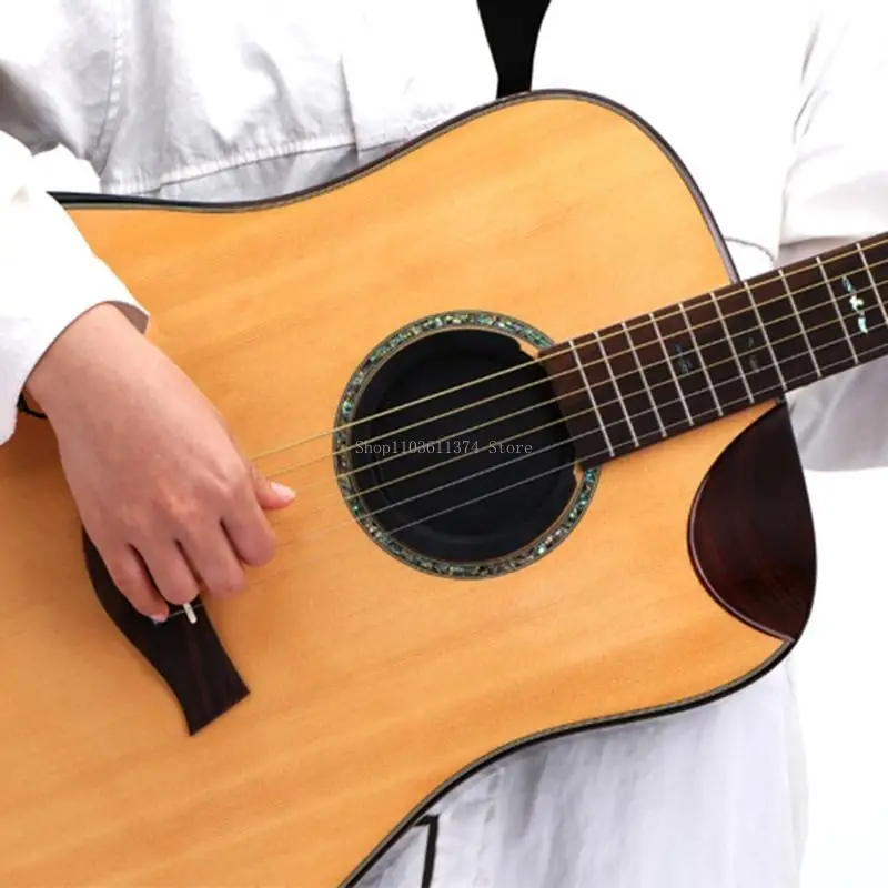  Guitar Soundhole Silicones Cover Eliminates Howling Noise Prevents Dusts Moisture Damage Quickly Fit Design