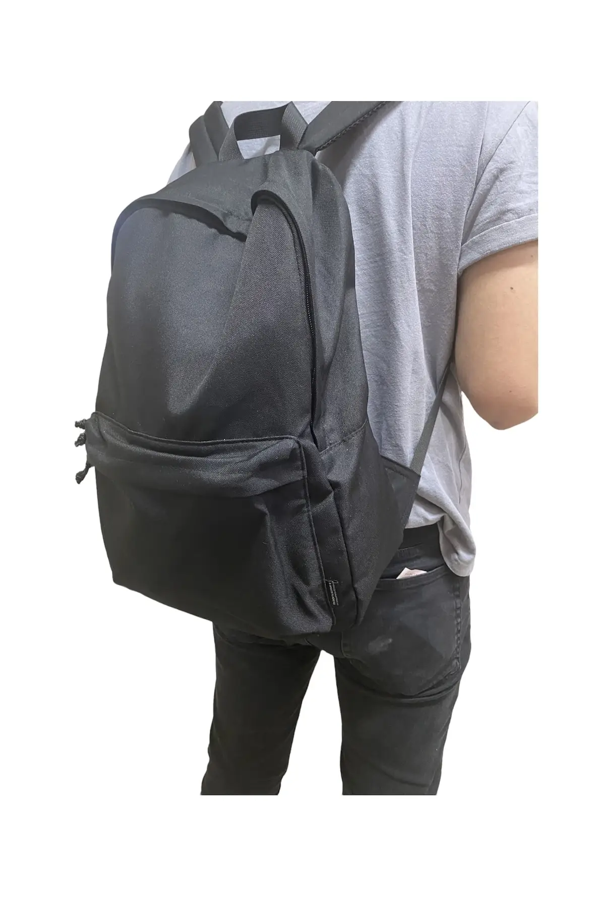 Student Solid Color School Bag New Backpacks For Teenagers Large Capacity Travel Backpack High Quality Canvas Bookbag