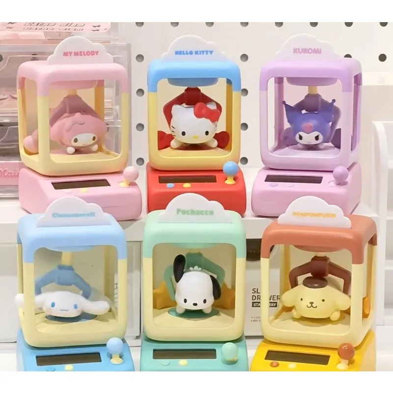 

Sanrio Character Blind Box Toys Swinging Doll Machine Series Aniem Figure Melody Kuromi Hello Kitty Doll Model Kids Gifts