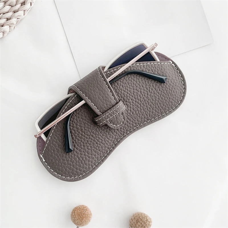 3 Types Sunglasses Bag Soft Leather Portable Glasses Case Holder Sunglasses Pouch Glasses Organizer Bag With Lanyard Hanging