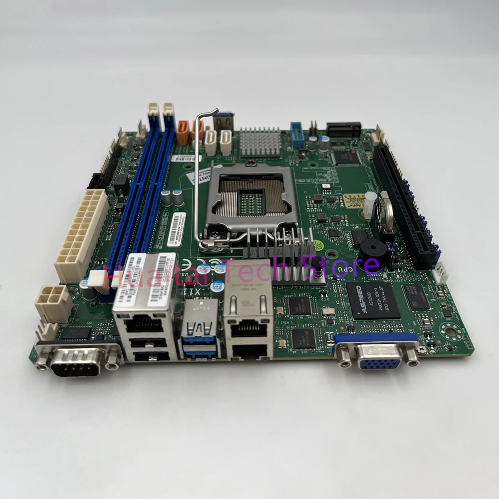 Untuk Supermicro X11SCL-IF Server mini-itx Motherboard C242 LGA-1151 DDR4 mendukung generasi ke-8/9 Core i3 E-210