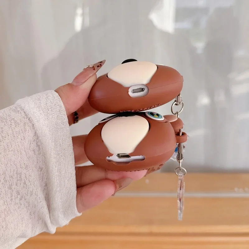 Custodia Dropout Bear per AirPods 4 Airpod 1 2 3 Pro Pro2 Auricolari Bluetooth Scatola di ricarica Custodia protettiva per auricolari