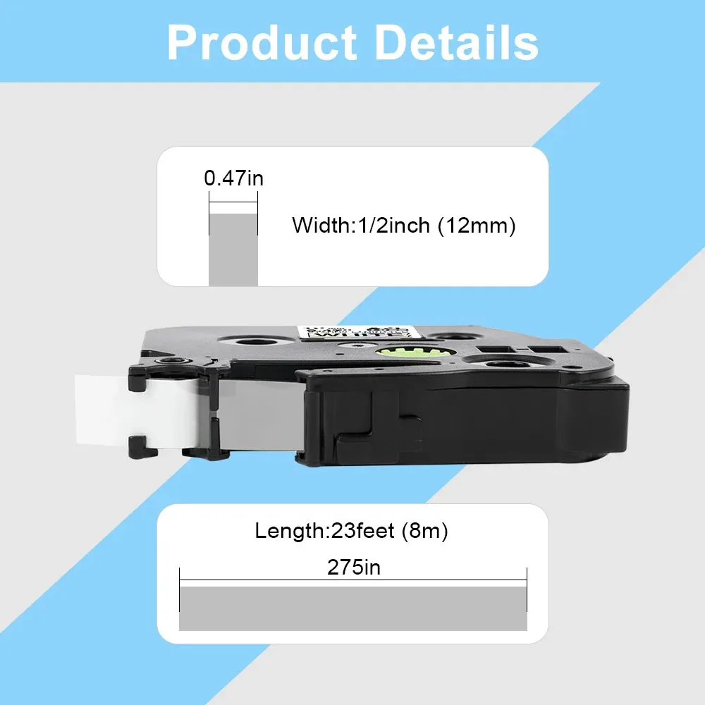 TZe-231L1 tz-631L1 Colorful Glitter Starry Sparkling Laser Label Tape Checkered tape Compatible Borther Printer PT-H100 PT-D210