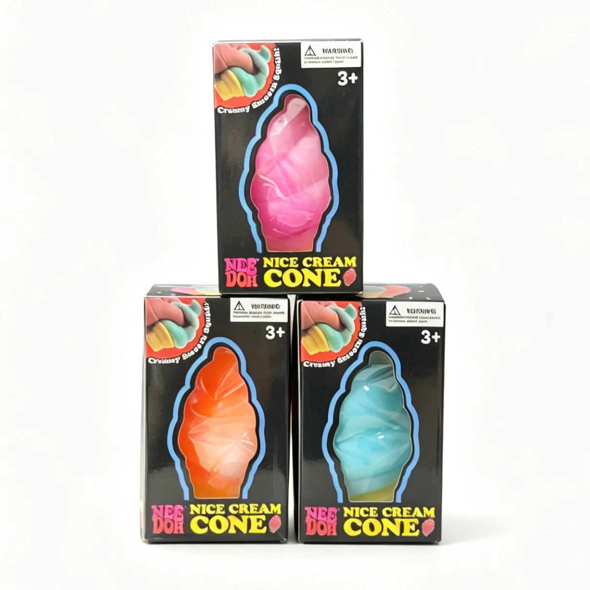 Schylling NeeDoh Nice Cream Cone Squeeze Toy Soft Non-toxic Slowly Rising Heal Anti Stress Alleviate Adult Vent Calming Toy Gift
