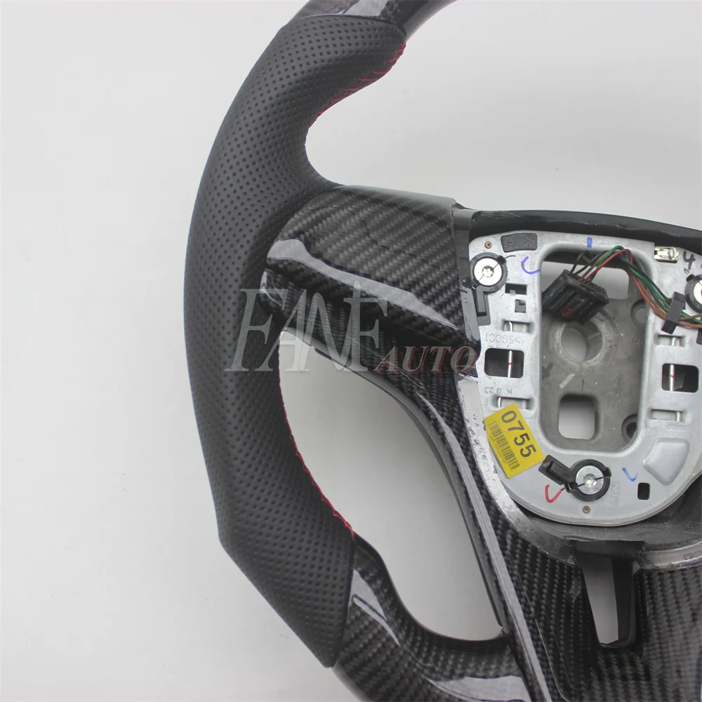 Replacement Real Carbon Fiber Steering Wheel with Leather for Chevrolet Cruze 2009-2015