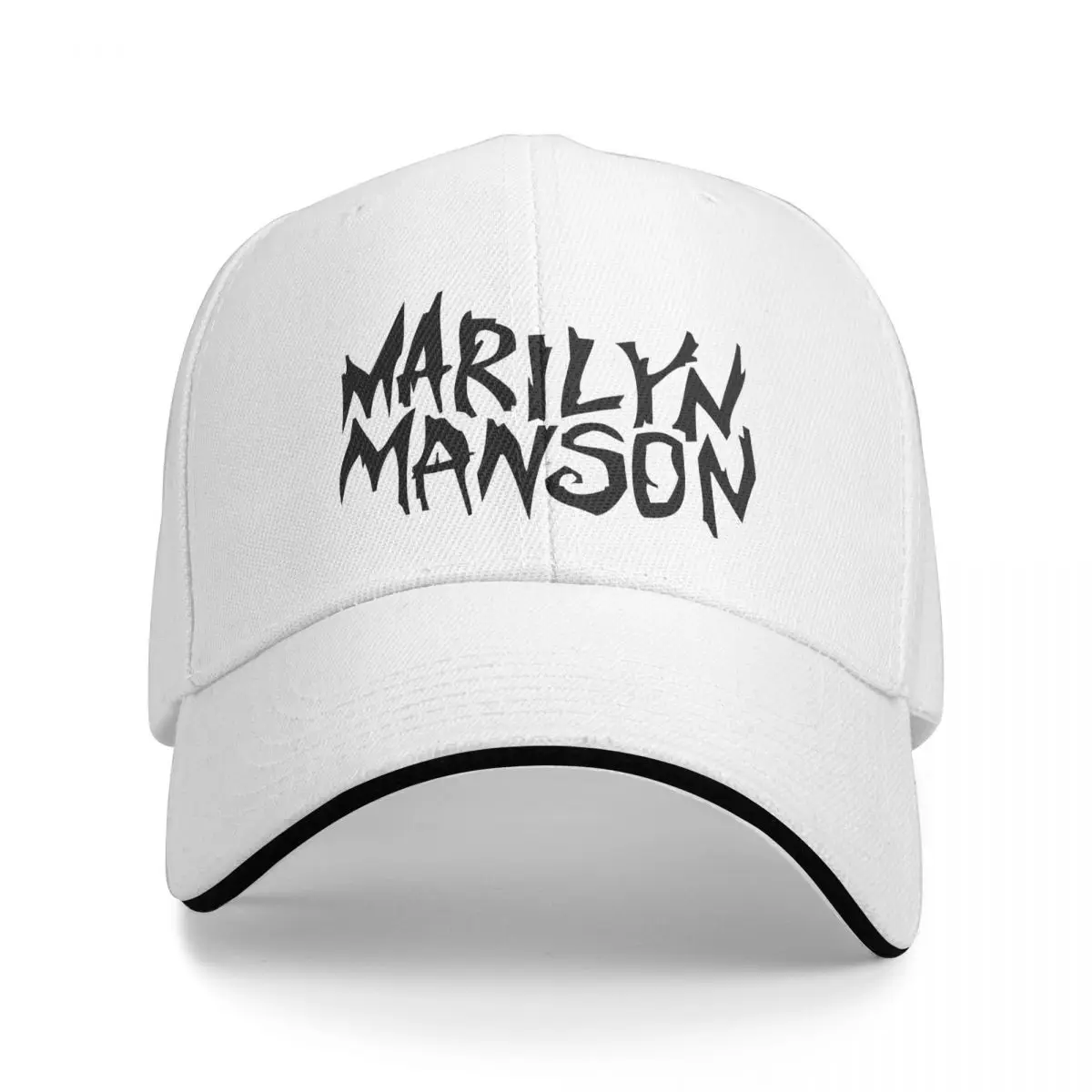 Marilyn Manson Black Metal Music Golf Hat Merch Stylish Snapback Cap for Men Women Daily Summer Gift