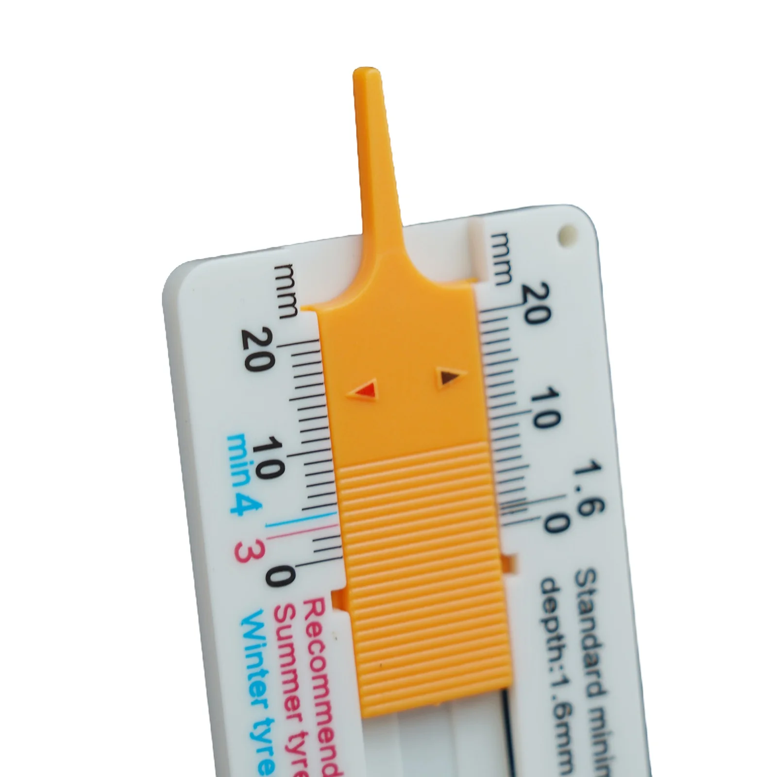 Plastic Tire Tread Ruler 0-20mm Vernier Depth Caliper Tire Tread Depth Ruler Depth Ruler Motorcycle Truck Tire Wheel Measure Too