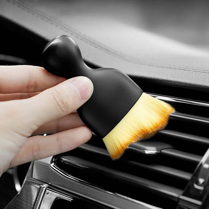 Car Interior Cleaning Brush with Casing Center Console Air Conditioning Outlet Cleaning Brush Car Cleaning Tools Car Accessories