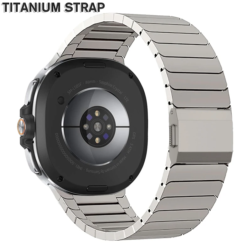حزام تيتانيوم فاخر لساعة سامسونج جالاكسي 8 40 مللي متر 44 مللي متر 8 كلاسيكي 46 مللي متر Ultra 2025 47 مللي متر سوار مغناطيسي من الفولاذ المقاوم للصدأ