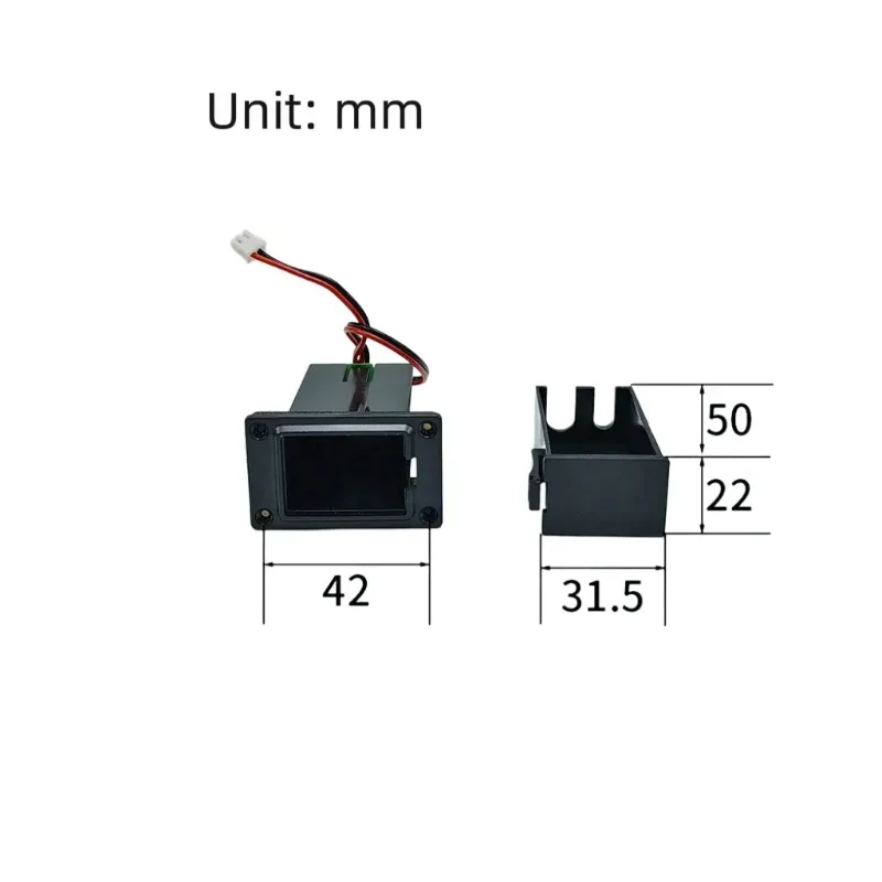 Suitable for Active Bass Guitar Pickup 9V  Box 9V Battery Holder/housing/compartment Cover with 2-pin Plug and Cable Contacts
