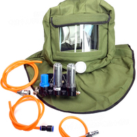 Gas supply type gas mask, full face mask, spray painting, chemical polishing, dustproof shawl, dustproof cap