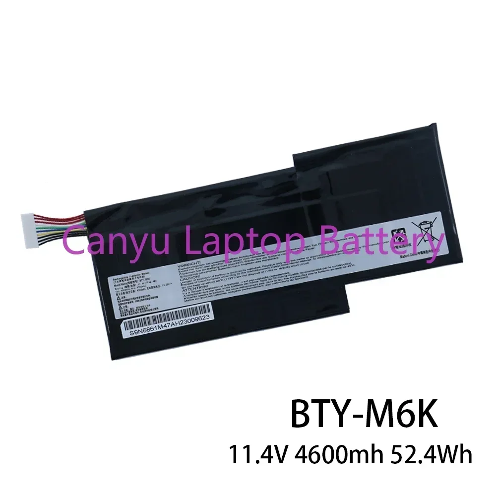 New BTY-M6K For MSI MS-17B4 MS-16K3 GS63VR-7RG GF63 Thin 8RD 8RD-031TH 8RC GF75 Thin 3RD 8RC 9SC GF65 Thin 9SE/SX Laptop battery