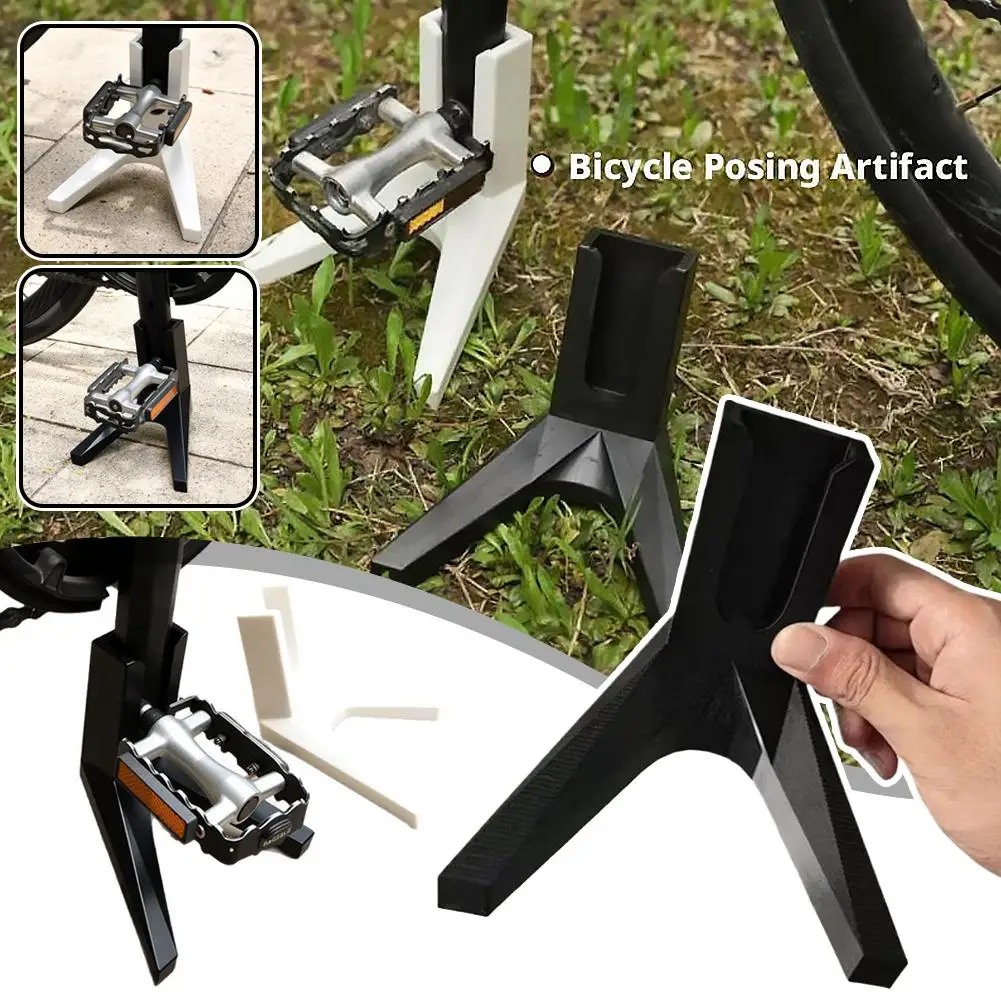 

Bicycle Support Rack ABS Lightweight Portable Road Bike Windproof Stable Parking Tool-Free Stand for Outdoor Cycling Photo Shoot