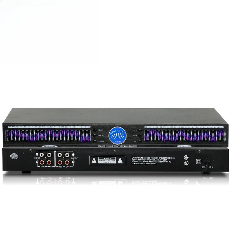 22-Band Audio Equalizer, 220V Home Professional Sound Tuning Equipment, High Fidelity Tone Adjustment, Music EQ Processor