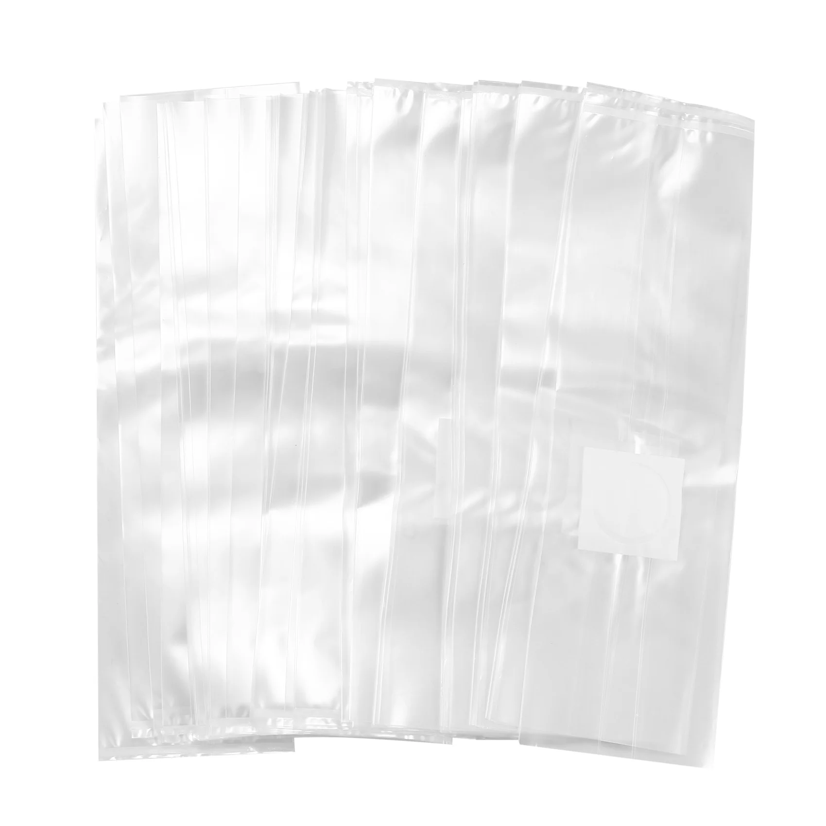 ABVA-50Pcs PVC Mushroom Spawn Grow Bag Substrate Clear Bags High Temp Pre-Sealable