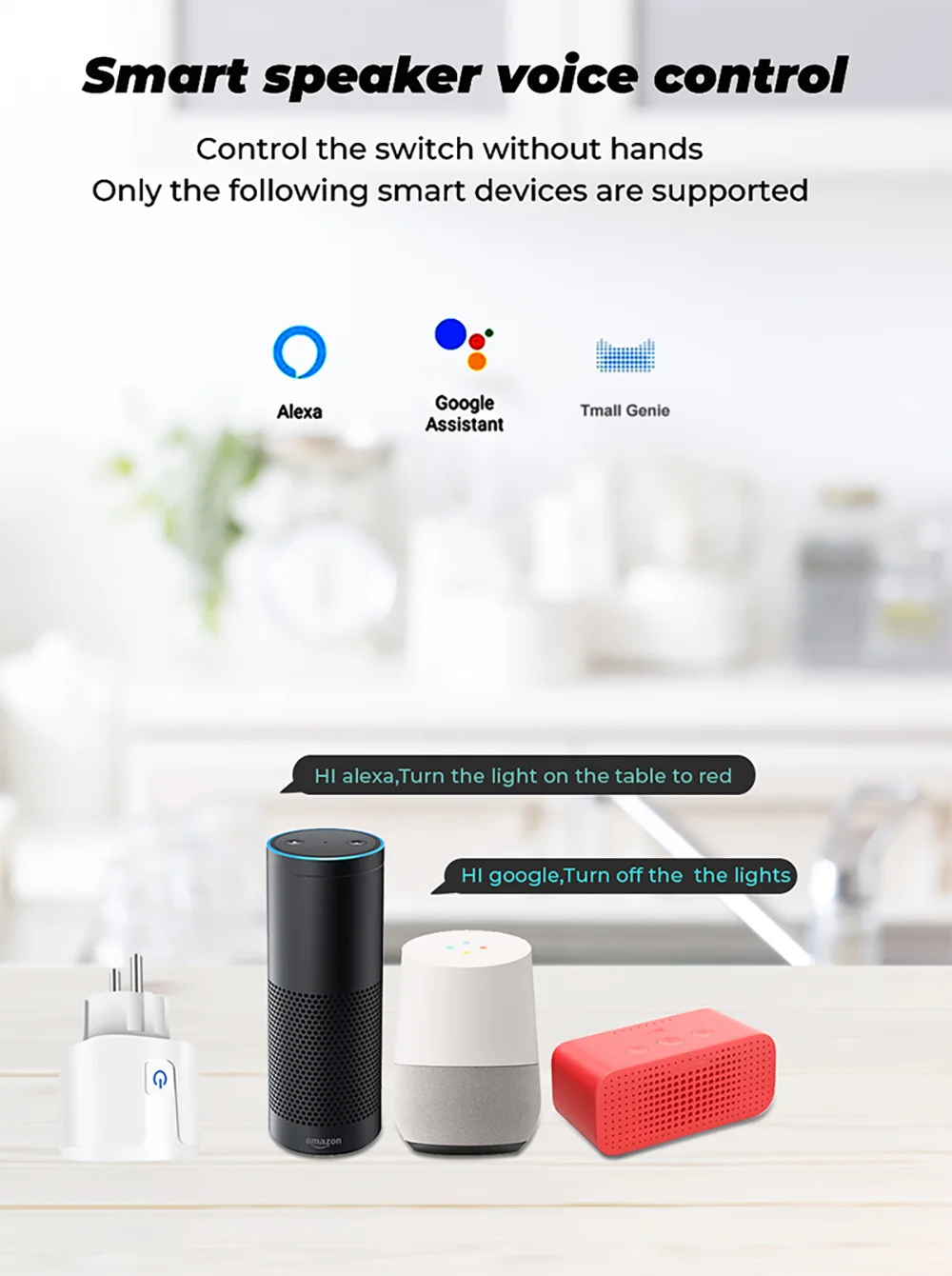 Prise intelligente Tuya Zigbee EU Plug, moniteur d\'alimentation, fonction de compte à rebours de synchronisation, commande vocale, fonctionne avec