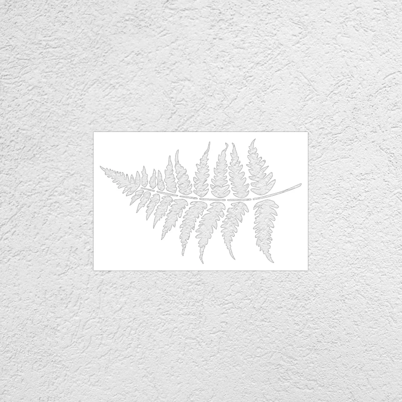 32cm - 63cm Stencil Wall For Painting Decor Decorative Plaster Template Larges Furniture Makers Floor Large To Fern Leaf S430