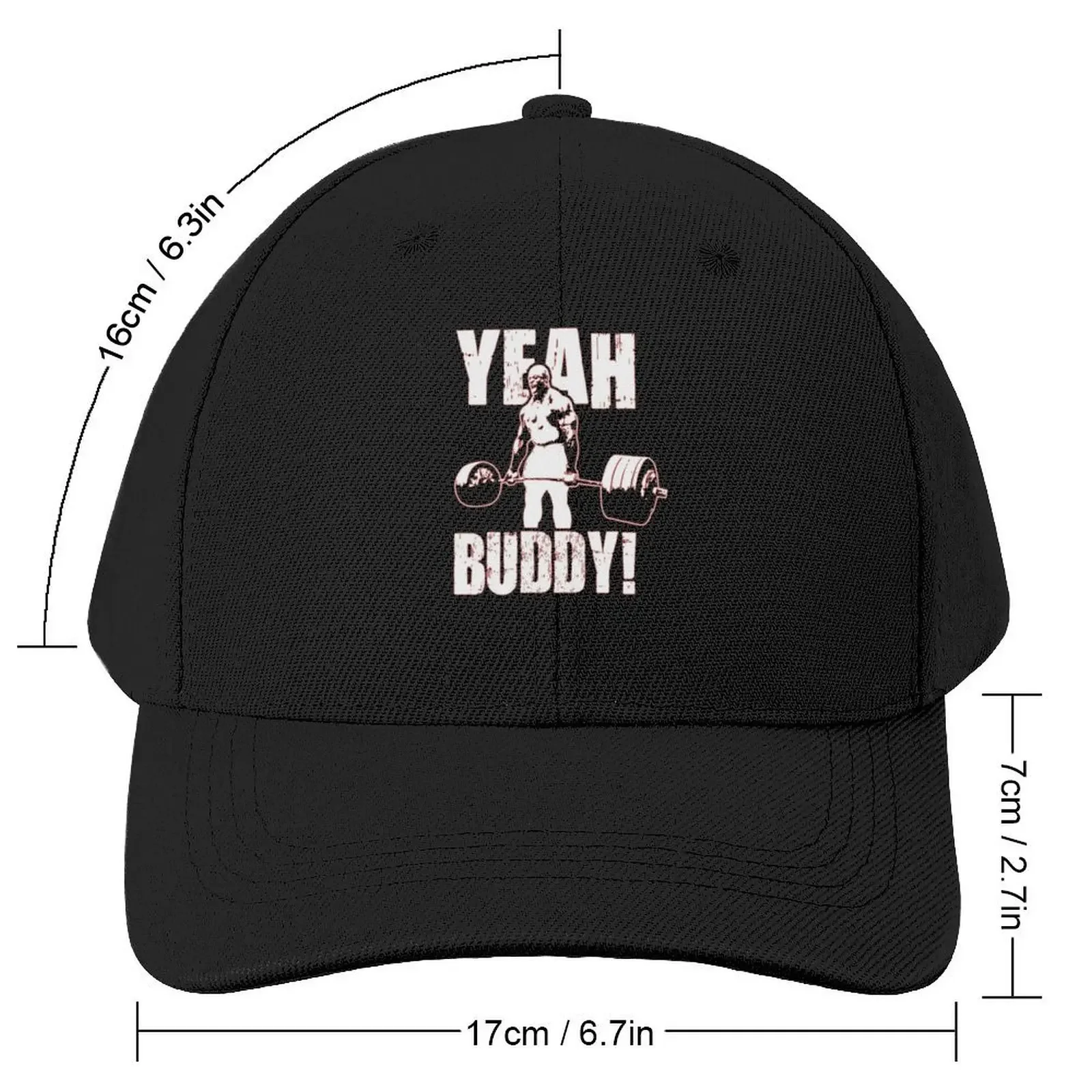 YEAH BUDDY! Red background Ronny Coleman collection Baseball Cap Rugby Luxury Hat Brand Man cap Women's Golf Clothing Men's