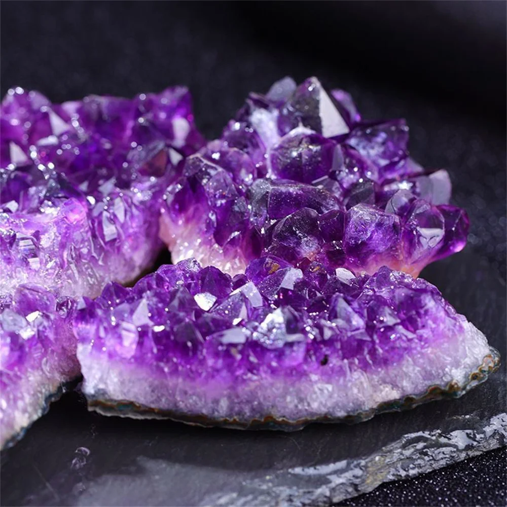 Natural Uruguayan Amethyst Cluster Crystal Block Hole Piece Decoration Wholesale