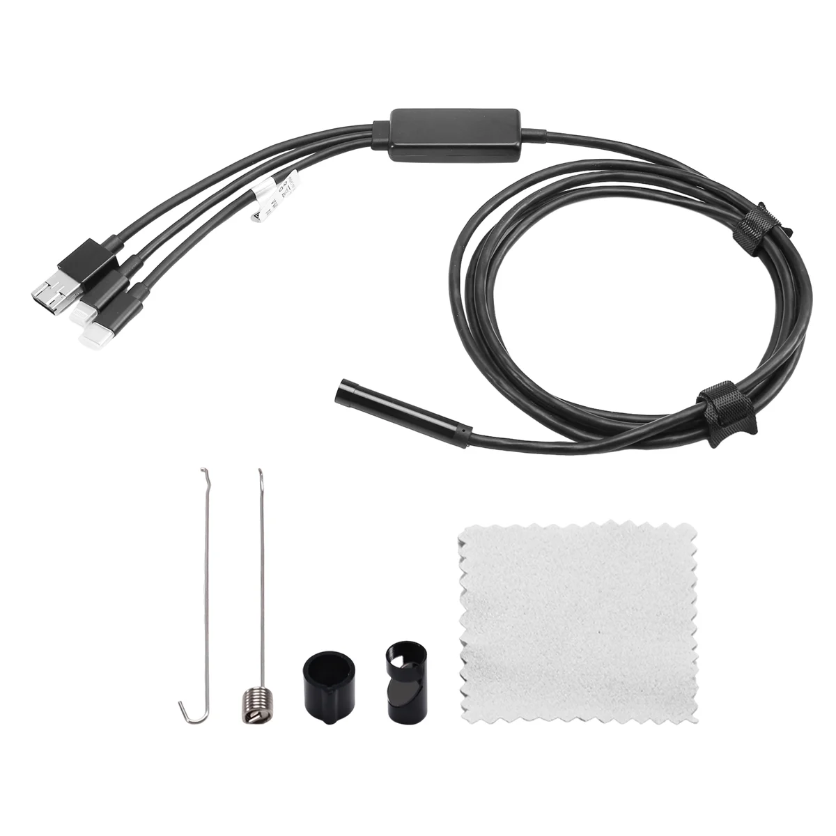 

ABLG Mobile Phone Endoscope High-Definition Endoscope High-Definition Endoscope 4-in-1 Endoscope Waterproof Car Endoscope,B
