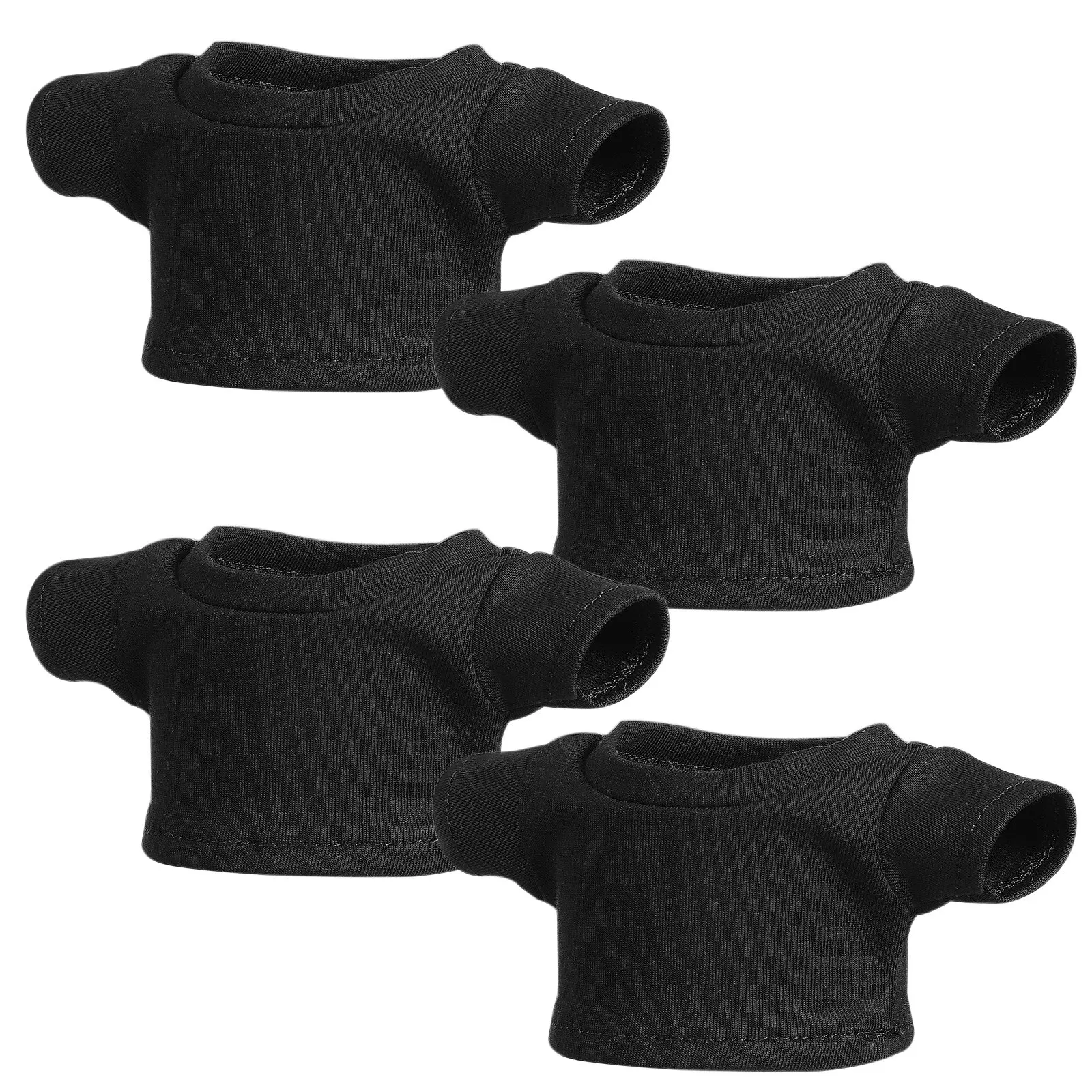 

4Pcs Short Sleeve Bear Shirts Clothes Stuffed Animals Soft Cotton Comfortable Fit Reusable Washable Bear Clothes
