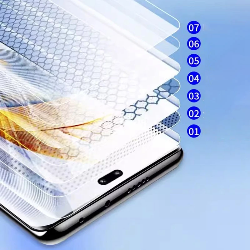 2PCS UV Tempered Glass For Honor 90 Full Cover Clear HD Screen Protector for Huawei Honor 90 Honor90 Protective Glass