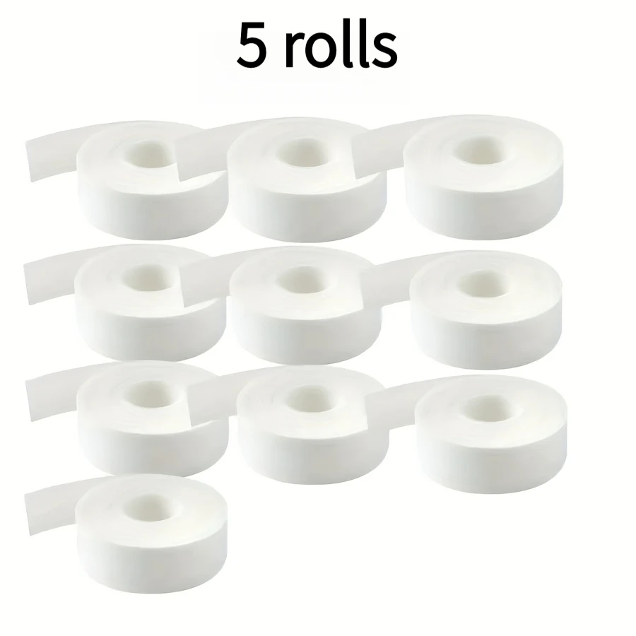 5 Rolls Invisible Self-Adhesive Collar Protector Strips, Sweat Proof Shirt Neck Liner Pads, Disposable Anti-Sweat Collar Sticker
