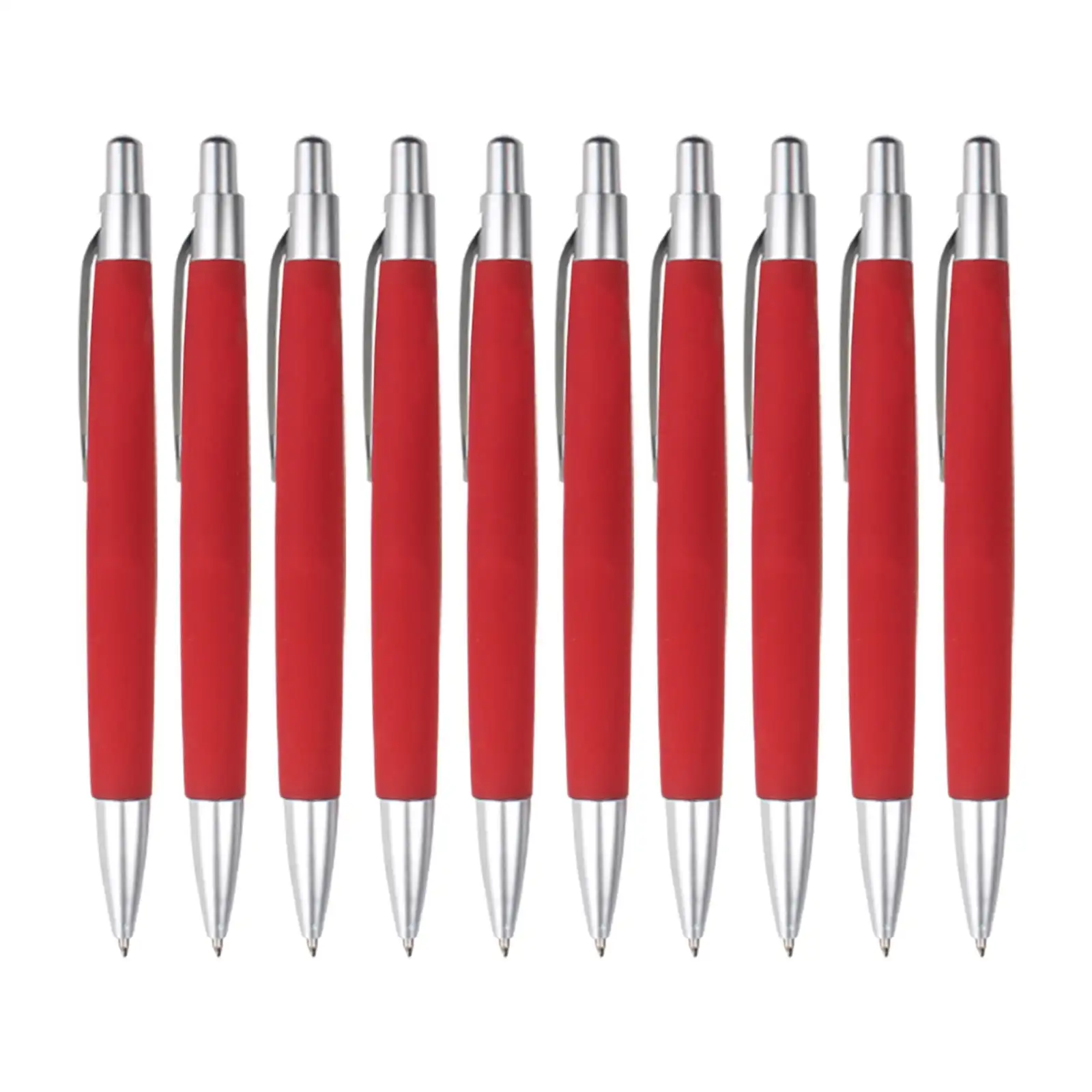 10-Pack Retractable Black Ballpoint Pens, Writing Ink Pens for Office, Campus, and Home Use, Reliable Everyday Pens For