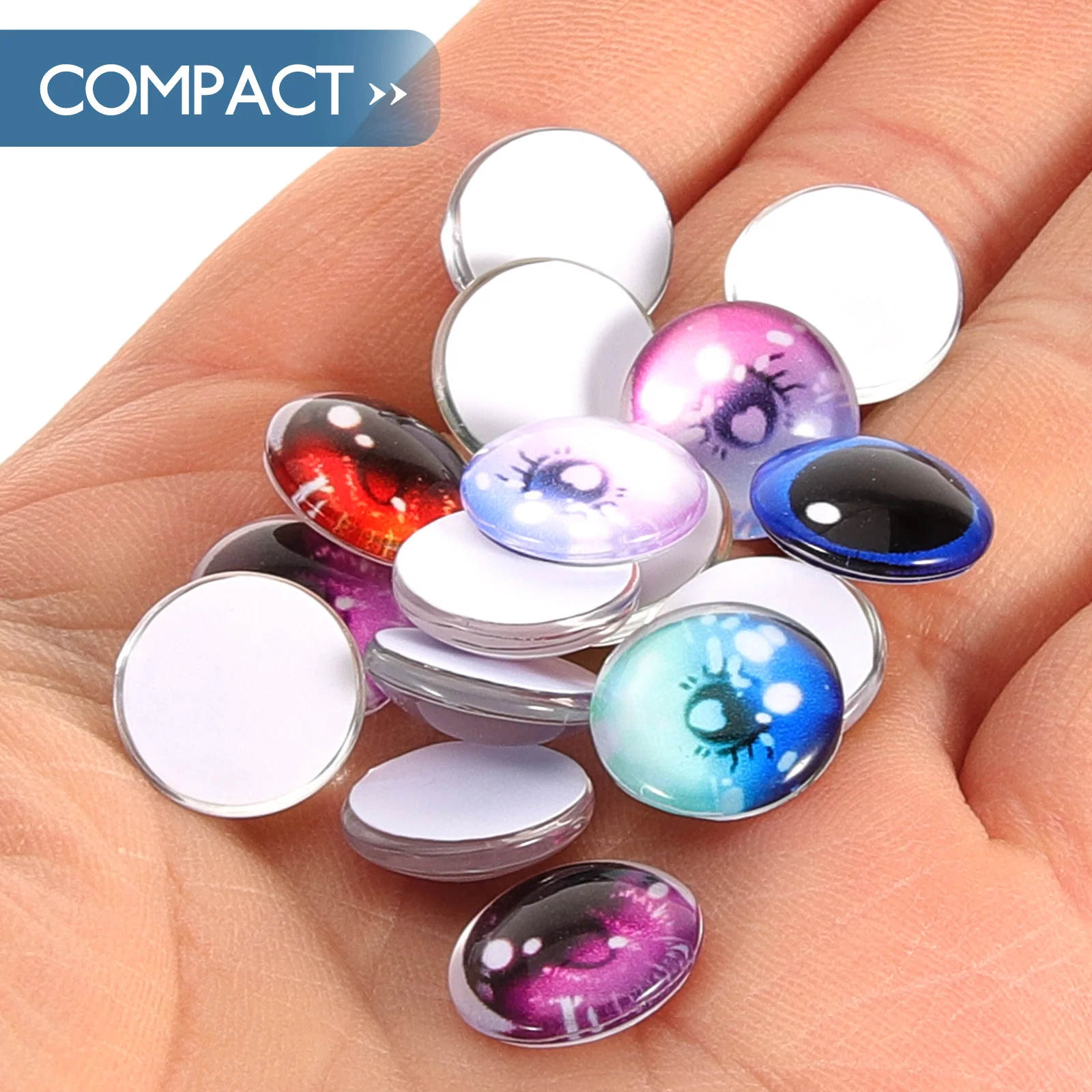 

100Pcs Realistic Eye Balls Artificial Crystal Fake Eyes for Crafts DIY Materials Eyeballs for Crafts Decoration