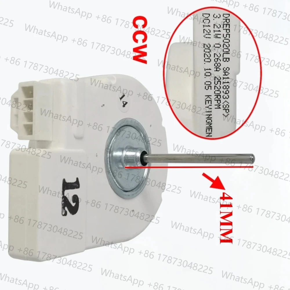 Novo Motor de Ventilador de Refrigeração para Geladeira DREP5020LB DC 3.21W 0.268A 2520RPM DC12V Peças para Radiador de Geladeira e Freezer