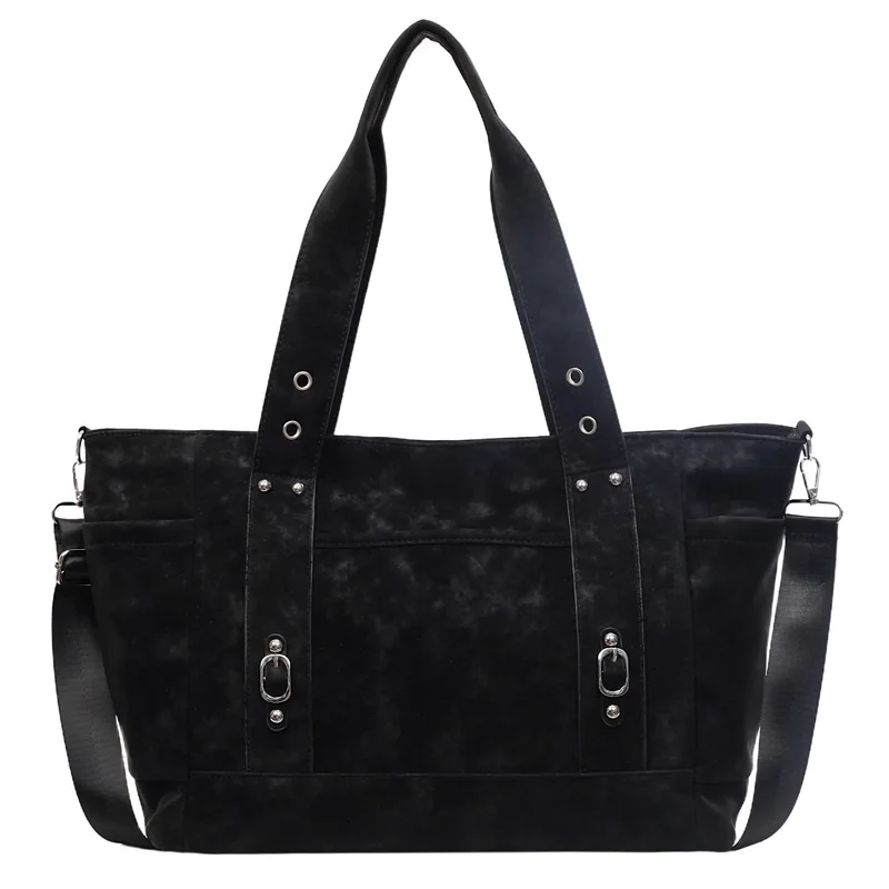 الخريف الشتاء ماتي حمل حقيبة للنساء 2025 جديد سعة كبيرة الجلد المدبوغ حقائب اليد النسائية بلون حقائب كتف التسوق