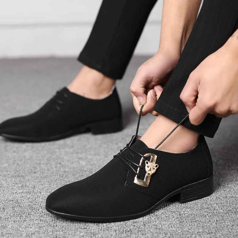 

size 38-48 man dress shoes canvas shoes for man class formal shoes for man