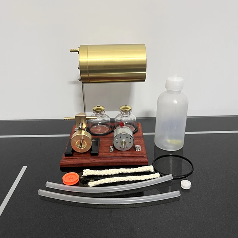 

Single Cylinder Boiler Steam Engine Model Physical Swing Steam Engine Physical Toy Set