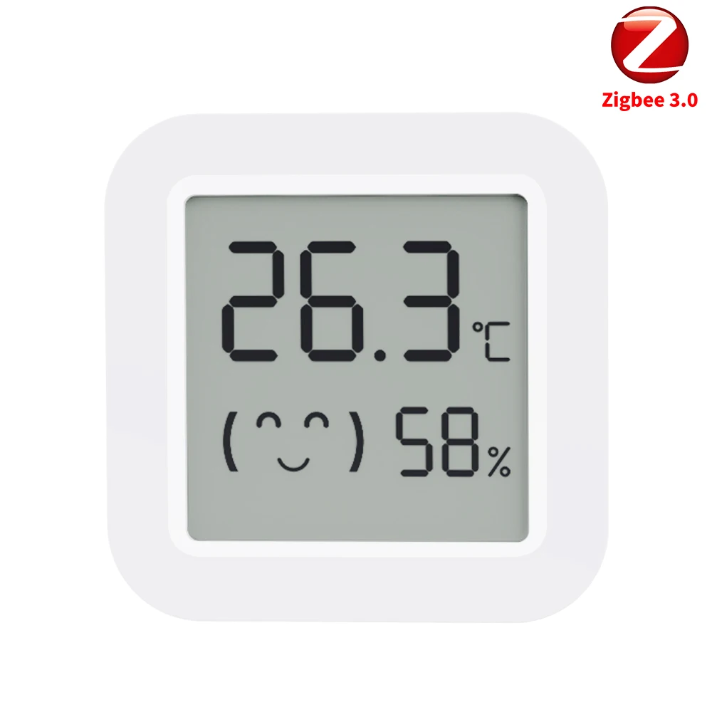 Zigbee temperatuur-vochtigheidssensor Standaard Zigbee 3.0 Zigbee Hub Vereist werken met Home Assistant Yandex Alexa ZHA Zigbee2MQTT