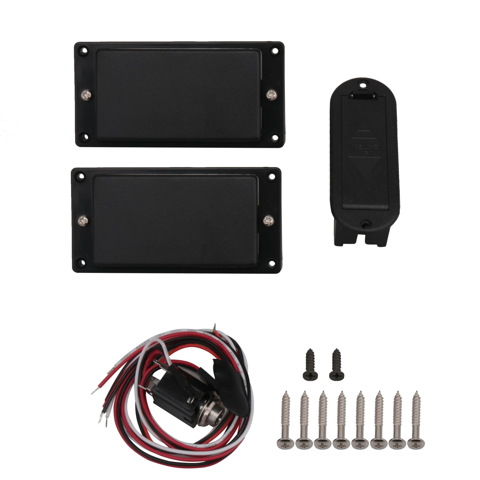 Black Ceramic Magnet Active Pickups for Electric Guitar Pack of 2