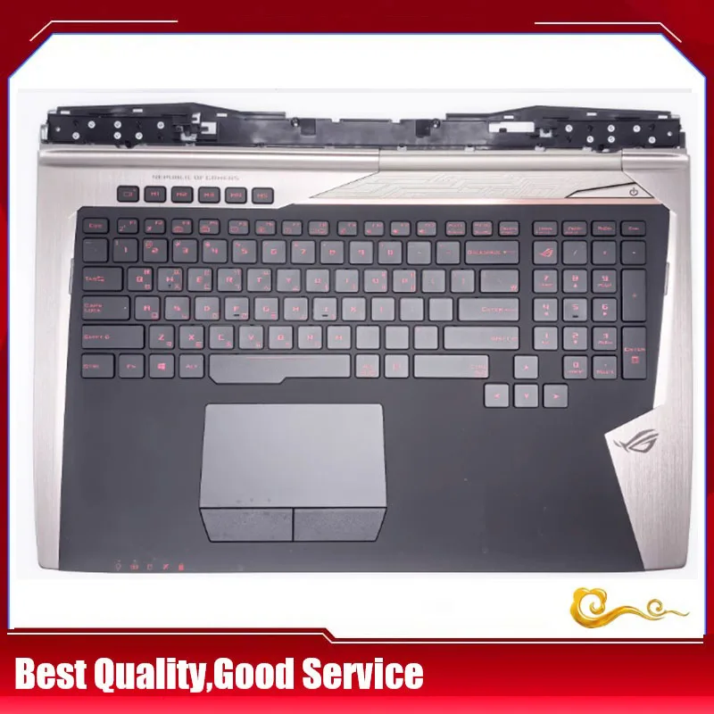 

YUEBEISHENG New/org For Asus Rog GX700V GX700VO G701V G701VI G701 Palmrest KR Korean keyboard upper cover Touchpad Backlight