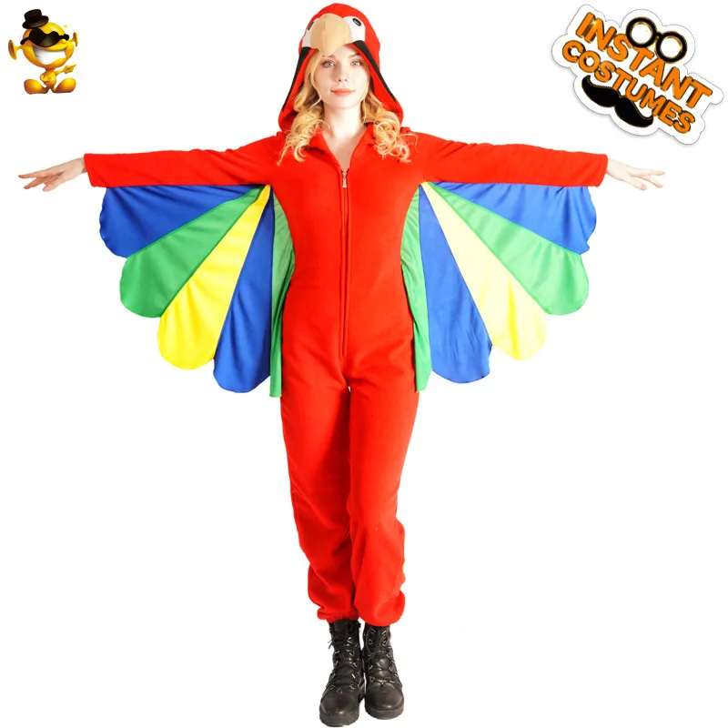 Halloween Adult Women Funny Animal Parrot Cosplay Costume Stage Parrot Performance Costumes Halloween Cosplay