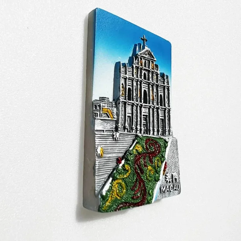 Macao Travelling Fridge Magnets Ruins of St Paul Travelling Fridge Stickers Home Decor Wedding Gifts Blackboard Sticker