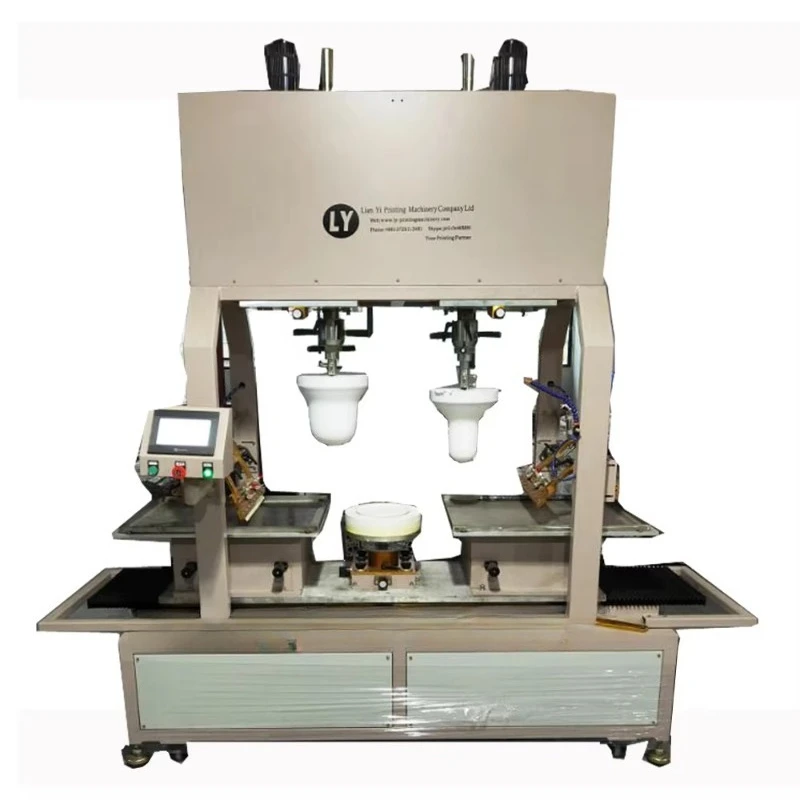 Bowl Outside logo Tampo Printer Ceramic Bowl Outside logo 2 Color Pad Printer