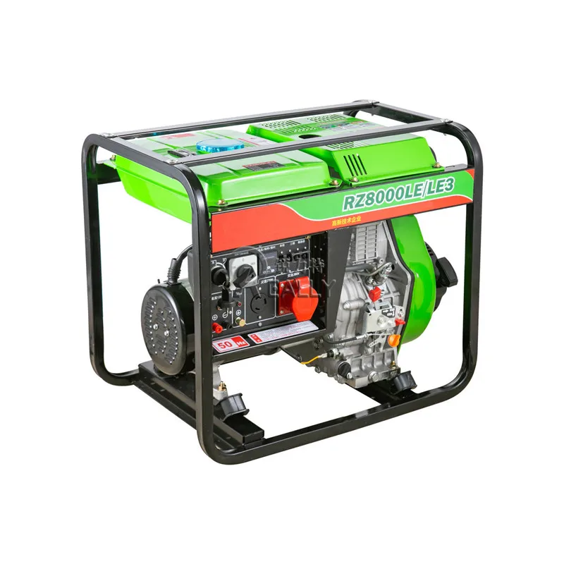 220 В 380 В 6 кВт дизельный портативный генератор энергии с низким потреблением по оптовой цене