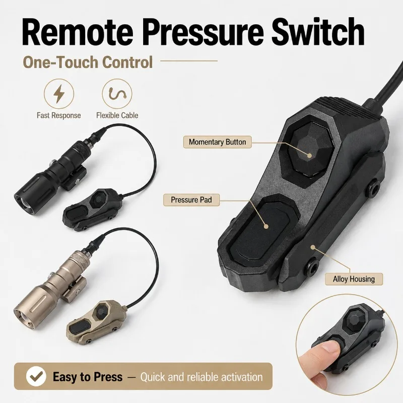 High Brightness Handheld Flash Torch Alloy Multi‑Mode Strobe Accessory Swap‑able Tail Unit