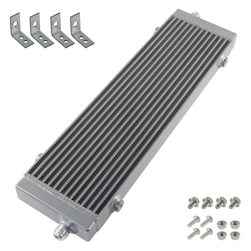 

Универсальный масляный радиатор с большим стержнем и пластиной с одним поперечным потоком, 18,5 x 5,5 x 1,58 дюйма, черный/серебристый с сердечником