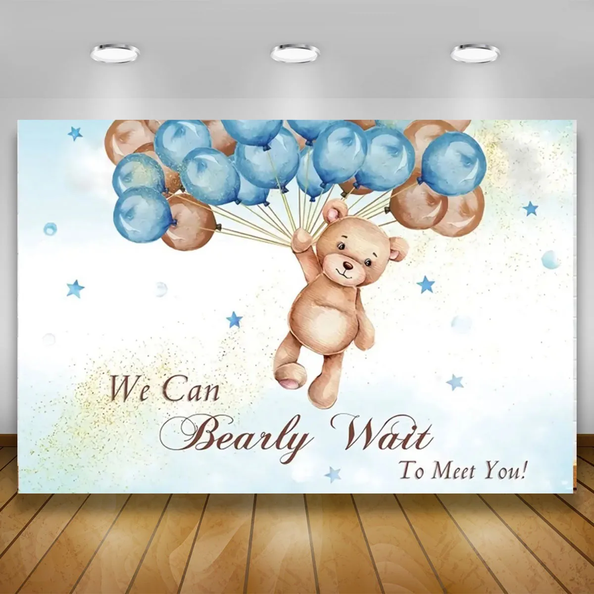 Teddy Bear Baby Shower Backdrops for Photography Kid Birthday Party  Boy Girl 1st Birthday Party Customized Background  backdrop