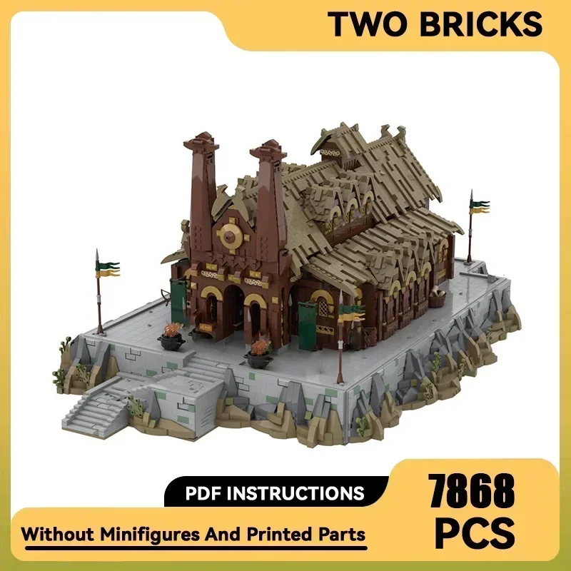 

Magical Rings Movie Model Moc Building Bricks UCS Golden Hall Technology Modular Blocks Gifts Christmas Toys DIY Sets Assembly